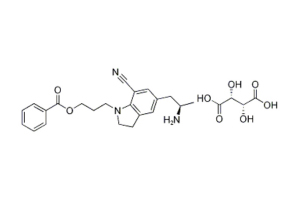 5-[(2R)-2-Aminopropyl]-1-[3-(benzoyloxy)propyl]-2,3-dihydro1H-indole-7-carbonitrile (2R,3R)-2,3-dihydroxybutanedioate